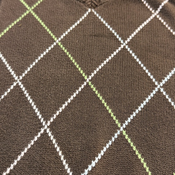 Gymboree - 3-4T - Brown Argyle Sweater Vest - Picture 2 of 3